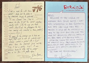 FAT BOY SLIM NORMAN COOK 2006 ARTIST SKETCH BOOK + HANDWRITTEN SIGNED LETTER - Imagen 1 de 24