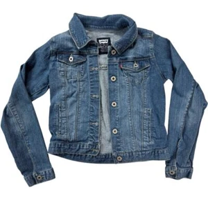 LEVIS Big Girl Denim Trucker Jean Jacket Size 12-13 Years - Picture 1 of 4