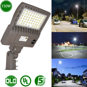 150W Watt LED Type III Shoebox Light Slip Fit Area Light For Outdoor Parking Lot - Picture 1 of 12