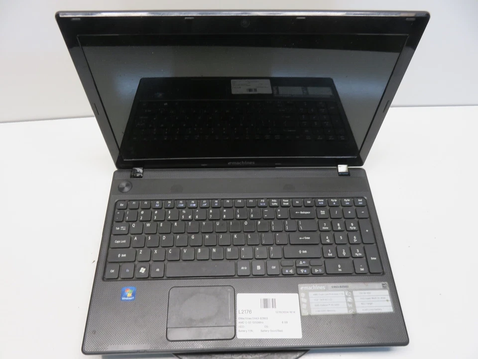 EMachines E443-BZ602 AMD C-50 1000 MHz 6 GB SIN DISCO DURO sin batería LEER Foto 1 de 4