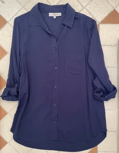 Casacabana Women's Blue 100% Rayaon Button Shirt Small - Bild 1 von 2
