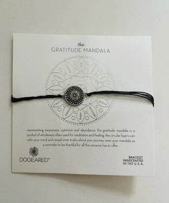 Dogeared Gratitude Mandala Collection Sterling Silver 925 Bracelet Unsex - Image 1 of 3