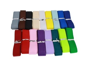 Solid Grosgrain Ribbon 34 Yards 17 Colors for Gift Package Wrapping Sewing Ha... - Picture 1 of 4