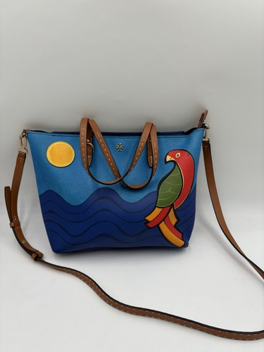 Tory Burch Kerrington Parrot Borsa Tote Bag con tracolla RARA!