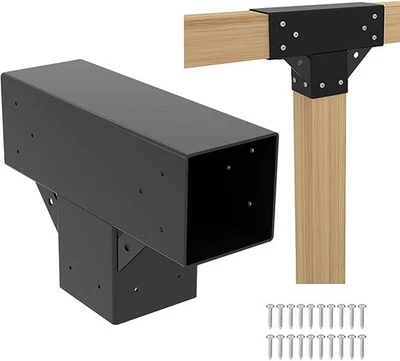 VLAENG 6x6 Pergola Bracket Kit Sturdy Design with Inner 5.7x5.7 for Woodworking