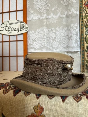 Sombrero de lana Oscar de La Renta sombrerería derby iglesia vintage Foto 1 de 4