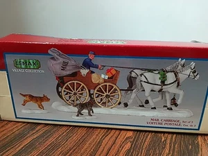Lemax Mail Carriage 43449 Village Collection 2004 Horse Drawn Wagon RETIRED - Picture 1 of 6