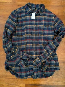 Jcrew Mercantile Plaid Flannel Shirt Size Large NWT - Picture 1 of 7