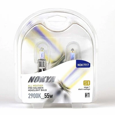 Nokya H1 All Weather S1 55W Halogen Headlight Fog Light Bulb NOK7717 1 Pair - Image 1 of 4