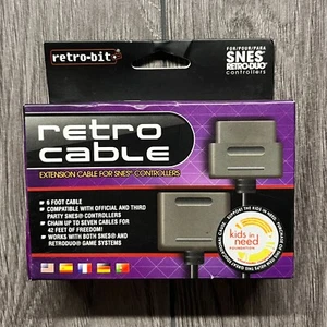 NEW EXTENSION CABLE FOR SNES SUPER NINTENDO CONTROLLER - Picture 1 of 5