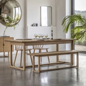 Gallery Direct Craft Natural Oak Extending Dining Table 200-250cm - Picture 1 of 4