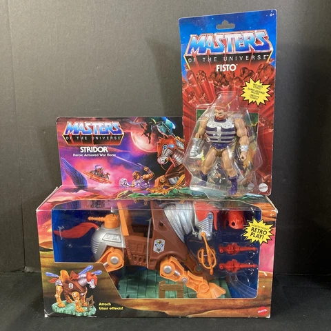 FISTO & STRIDOR MASTERS OF THE UNIVERSE MOTU RETRO CLASSICS MATTEL NEW IN BOX Cover