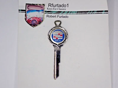 Llave Crest en blanco para Cadillac 1971, 1975, 1979 y 1983 a 1986 (P1098A) Foto 1 de 2