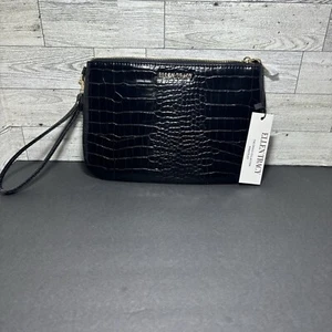 Bolso de Mano Ellen Tracy The Croco Collection Cremallera Alrededor. Auténtico, sin usar, ¡nuevo con etiquetas!! - Imagen 1 de 13