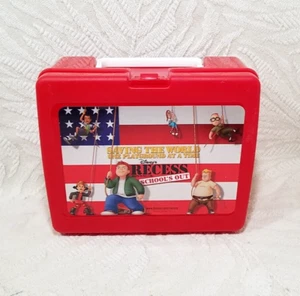 RARE VINTAGE 2001 "RECESS: SCHOOL'S OUT" RED LUNCH BOX - DISNEY MOVIE PROMO - Picture 1 of 14