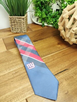 NFL New York Giants Grid Necktie - Men's Giants necktie - Image 1 of 4
