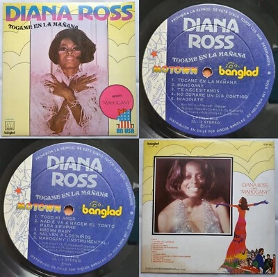 DIANA ROSS TOUCH ME IN THE MORNING 1976 UNIQ PS UNIQ TRCKLST CHILEAN PRESS ONLY! - Image 1 of 4