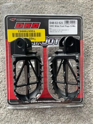 SUZUKI DRZ 400 E R S SM 2000-2019 DRC PIEDINI LARGHI POGGIAPIEDI ALTEZZA MEDIA STANDARD - Immagine 1 di 3