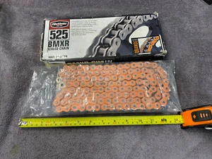NEW-BIKEMASTER BMXR SEALED CHAIN ORANGE - Picture 1 of 3
