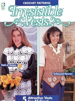 Irresistible Vests - House of White Birches Crochet Pattern Booklet - 5 Designs - Image 1 of 2