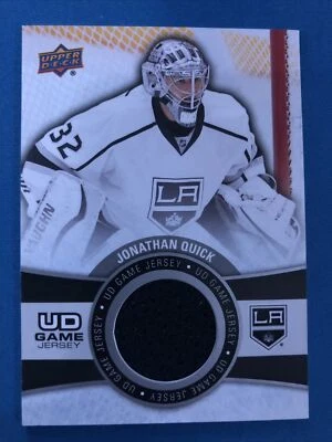 2015-16 Upper Deck UD Game GJ-JQ Jonathan Quick Los Angeles Kings Black Jersey - Image 1 of 2