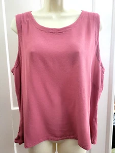 Ghost of London coral rayon cropped shell Sz L - Picture 1 of 8