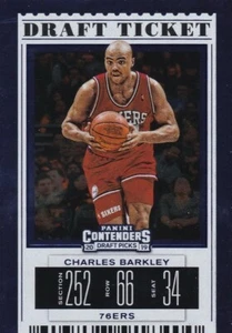 Charles Barkley 2019-20 19-20 Panini Contenders selecciones de draft lámina azul #7 - Imagen 1 de 1