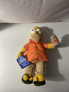 The Simpsons Homer Island Vacation Duff Beer Plush RARE UNIVERSAL Studios NWT - Picture 1 of 8
