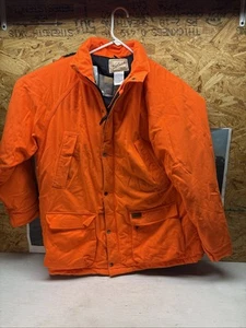 Abrigo Chaqueta Woolrich Blaze Naranja Forrada Trabajo Para Hombre XL Caza con Capucha - Imagen 1 de 8