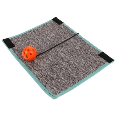  Cats Scratch Mat Practical Cat Scratcher Pad Toy Blanket Round Color Ball Decor - Image 1 of 4