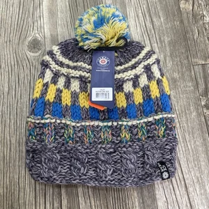 Neu mit Etikett Ice Wear handgestrickte Wolle Winter Beanie Mütze Tal gefüttert Einheitsgröße - Bild 1 von 9