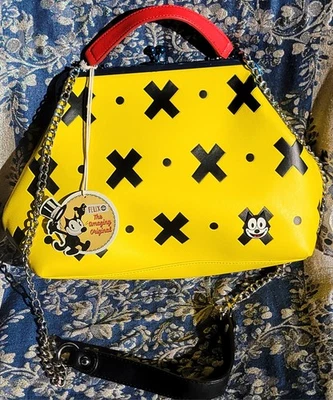 Cartera Loungefly Felix El Gato Novedad Amarillo Bolso de Trucos -SOLO PIEZAS/REPARACIÓN  Foto 1 de 4