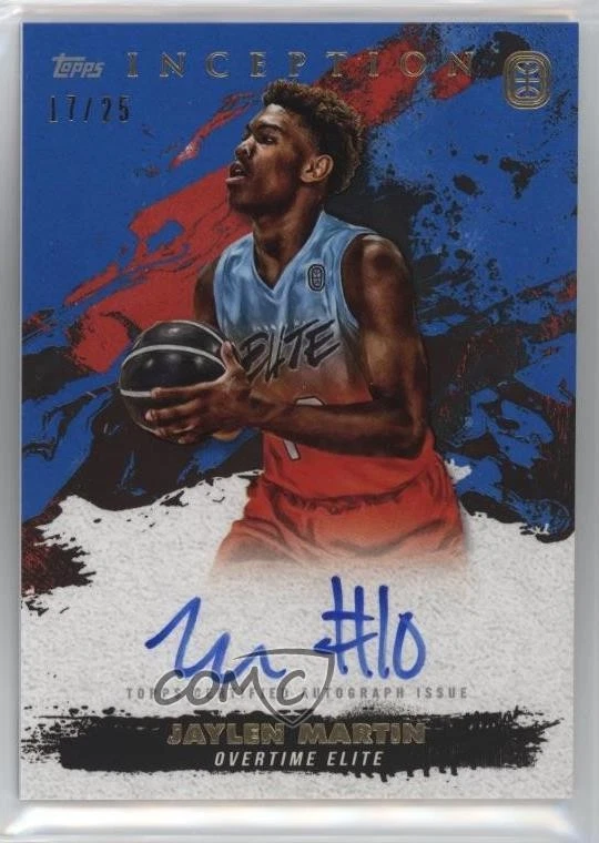2021-22 Topps Inception OTE Overtime Elite Blue /25 Jaylen Martin #IA-JM3 Auto - Image 1 of 2