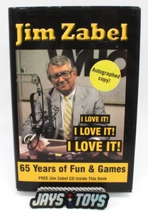 Jim Zabel 65 Years of Fun & Games w/ CD with Rich Wolfe Signed by Jim Zabel - Picture 1 of 9