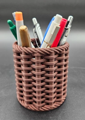 Soporte para bolígrafos organizador de escritorio escolar elige un color impreso en 3D Foto 1 de 4