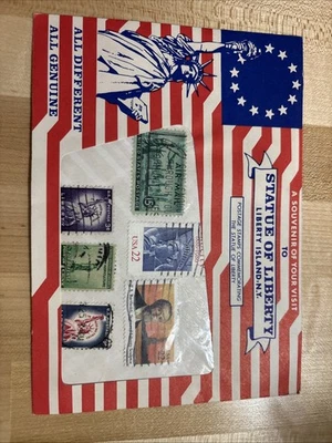 自由女神像纪念品邮票套装 — 第 1/2 张图片