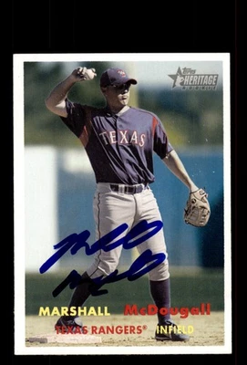 Signed Baseball Card Auto Marshall McDougall 2006 Topps Heritage #389 Rangers - Image 1 of 2