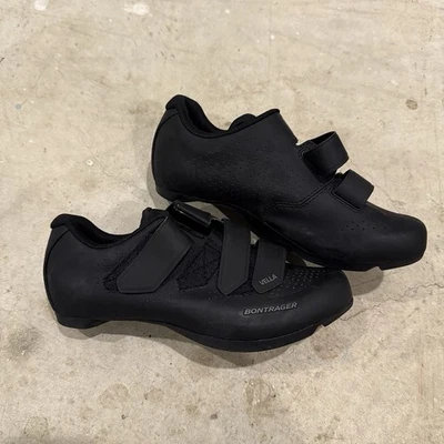Zapatos de ciclismo BONTRAGER VELLA para mujer 8,5 negros con triple correa Foto 1 de 4