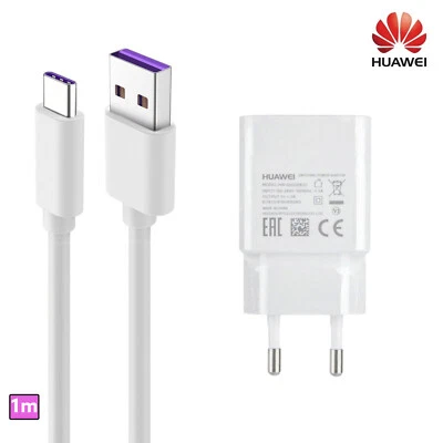 1-5x Original Huawei 1m Ladekabel + schnell Ladegerät für P40 P30 P20 Pro P10 P9 - Bild 1 von 3