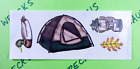 Camping Tent Lantern Stickers Sheet Creative Memories