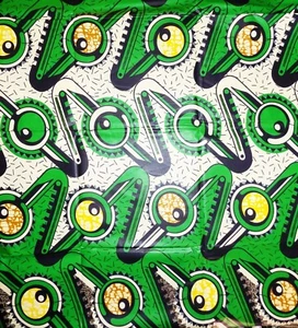 Tela estampada ojos africanos de Google 3 yardas - Imagen 1 de 2