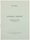 ANTONIO ANFOSSI. Commemorazione tenuta ad Albenga nel Palazzo Vecchio del Comune