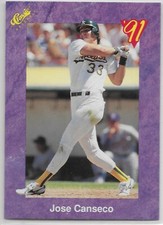 1991 Classic #135 Jose Canseco Oakland Athletics A's
