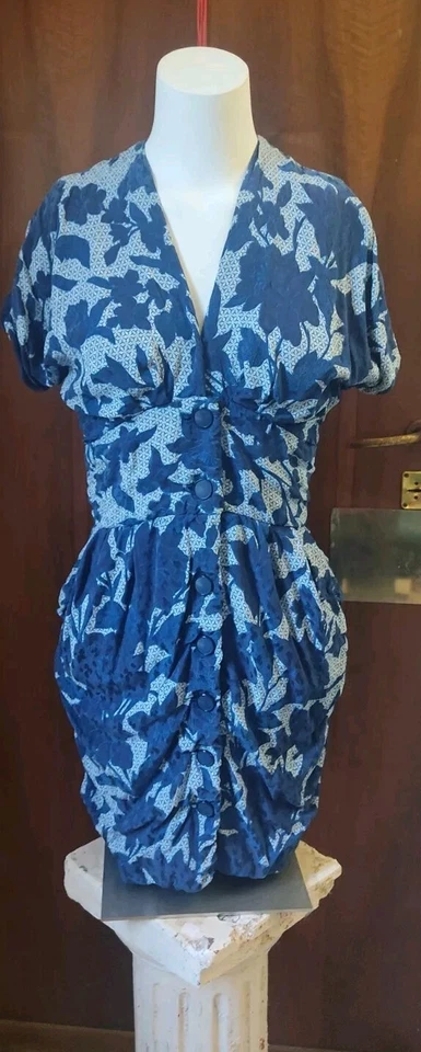 Vestido a medida vintage años 80 Yves Saint Laurent para mujer Foto 1 de 4