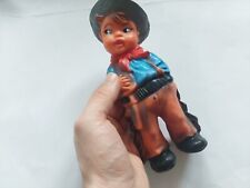 Vintage cowboy rubber doll Art 172 by Biserka Zagreb-Yugoslavia-70's/Squeeze toy