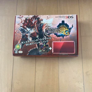 Nintendo 3DS Flare Red Edition Monster Hunter 3G First Hunter Pack RARE - Picture 1 of 24