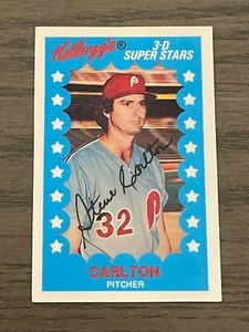1982 Kellogg's 3d Superstars Steve Carlton #27 Philadelphia Phillies  