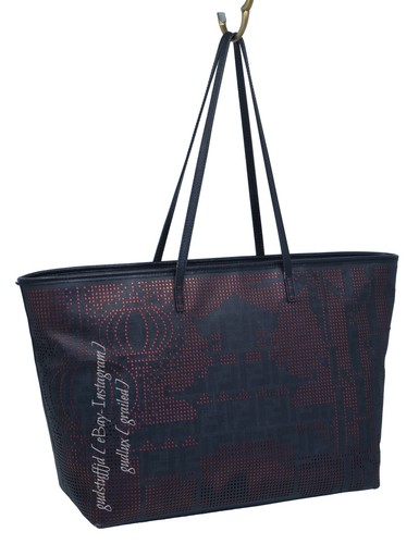 FENDI RARA Borsa Zucca Spalmati Roll Traforata Pechino