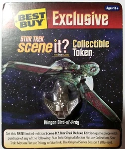 Star Trek Scene It? "Best-Buy Exclusive" Collectible Token, Klingon Bird Of Prey - Picture 1 of 3