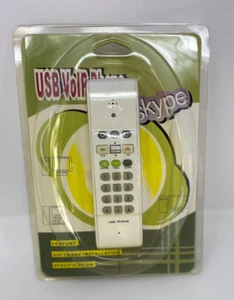 USB VoIP Internet Phone w/ Software CD Skype Windows 2000, XP New Old Stock VTG - Picture 1 of 7